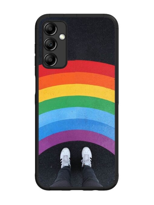 Legs Rainbow Glossy Metal TPU Phone Cover for Samsung Galaxy M14 (5G) Zapvi