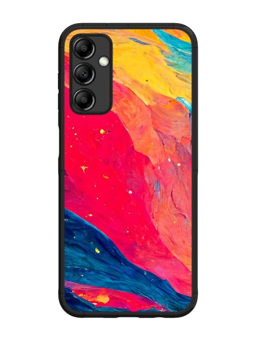 Starry Night Glossy Metal Phone Cover for Samsung Galaxy M14 (5G) Zapvi