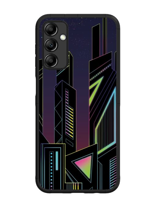 Neon Dreamscape Glossy Metal Phone Cover for Samsung Galaxy M14 (5G) Zapvi