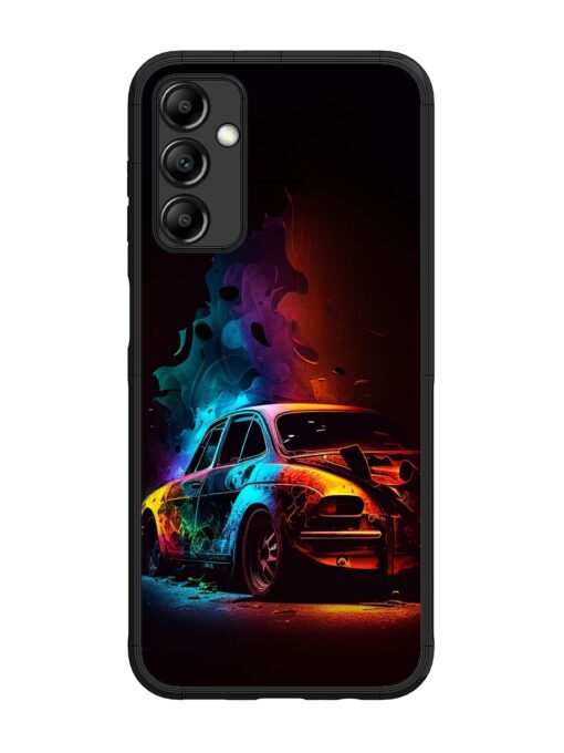 High Classic Car Art Glossy Metal Phone Cover for Samsung Galaxy M14 (5G) Zapvi