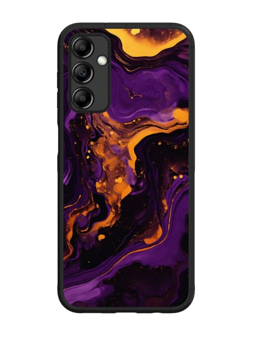 Painting Of A Purple Glossy Metal Phone Cover for Samsung Galaxy M14 (5G) Zapvi