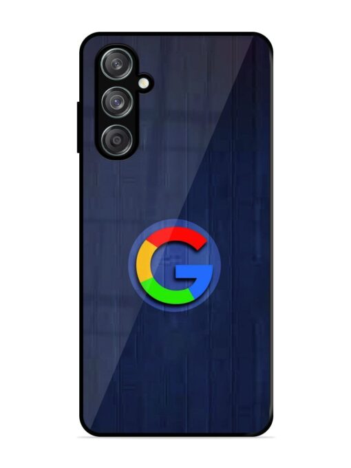 Google Logo Printed Glossy Metal TPU Phone Cover for Samsung Galaxy M15 (5G)