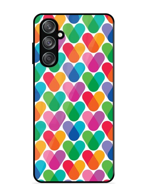 Overlapping Colors Colorful Glossy Metal TPU Phone Cover for Samsung Galaxy M15 (5G) Zapvi