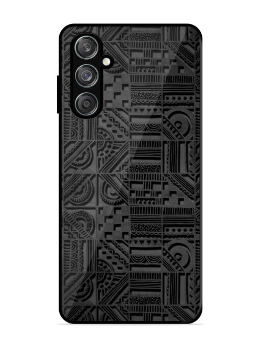 Seamless Pattern Glossy Metal Phone Cover for Samsung Galaxy M15 (5G) Zapvi