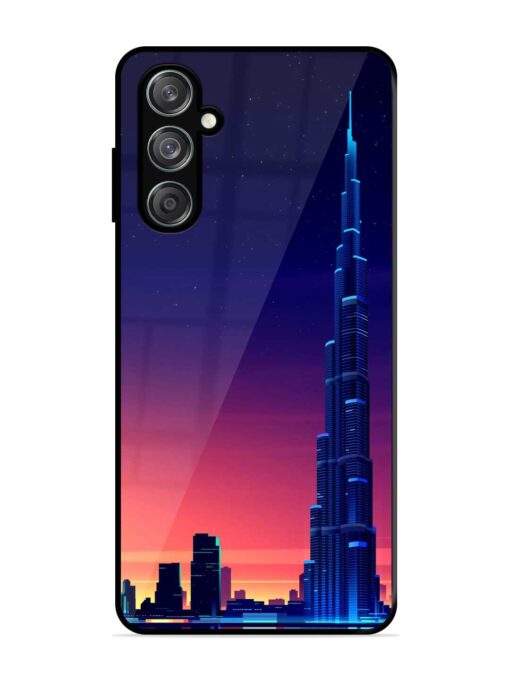 Burj Khalifa Abstract Glossy Metal Phone Cover for Samsung Galaxy M15 (5G)