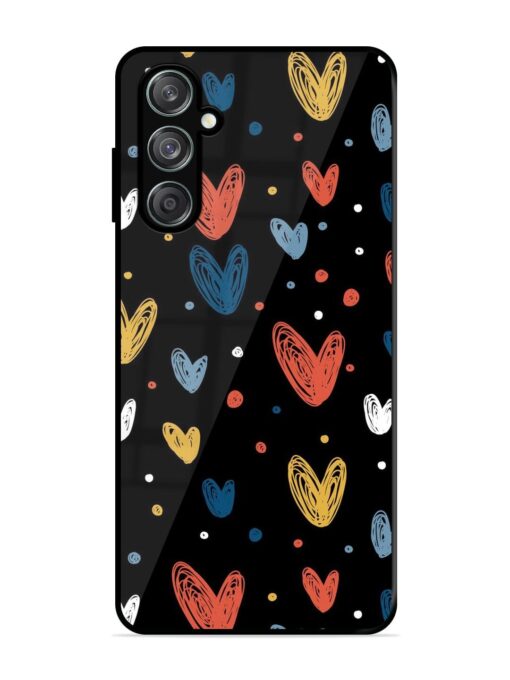 Happy Valentines Day Glossy Metal TPU Phone Cover for Samsung Galaxy M15 (5G)