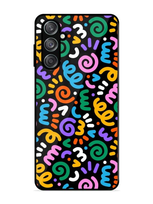 Colorful Seamless Vector Glossy Metal Phone Cover for Samsung Galaxy M15 (5G) Zapvi