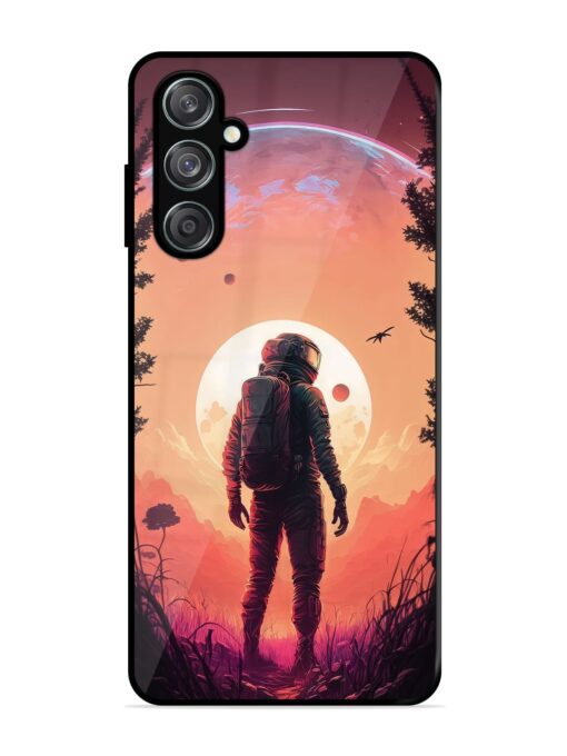 Red Sky At Morning Glossy Metal Phone Cover for Samsung Galaxy M15 (5G) Zapvi