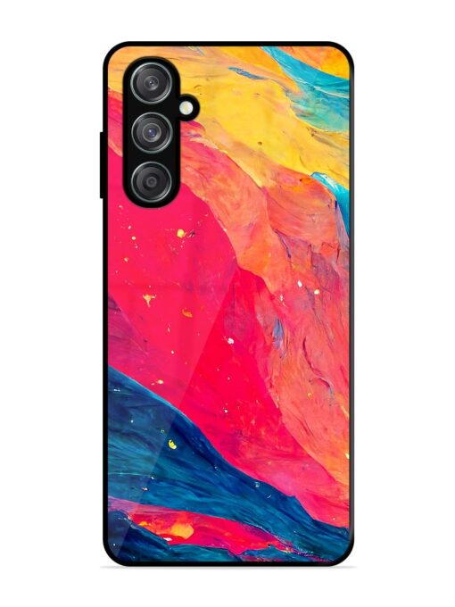 Starry Night Glossy Metal Phone Cover for Samsung Galaxy M15 (5G) Zapvi