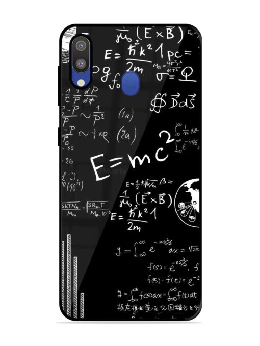 E=Mc2 Mass?Energy Equivalence Glossy Metal Phone Cover for Samsung Galaxy M20 Zapvi