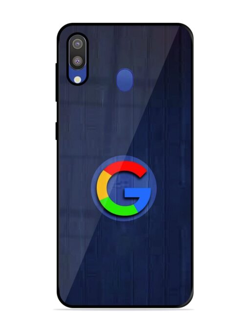 Google Logo Printed Glossy Metal TPU Phone Cover for Samsung Galaxy M20