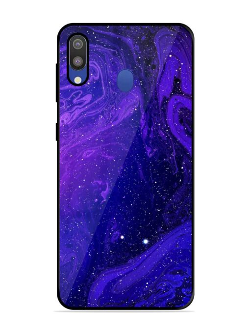 Galaxy Acrylic Abstract Art Glossy Metal Phone Cover for Samsung Galaxy M20