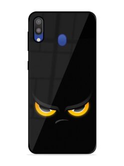 Scary Yellow Eye Glossy Metal TPU Phone Cover for Samsung Galaxy M20