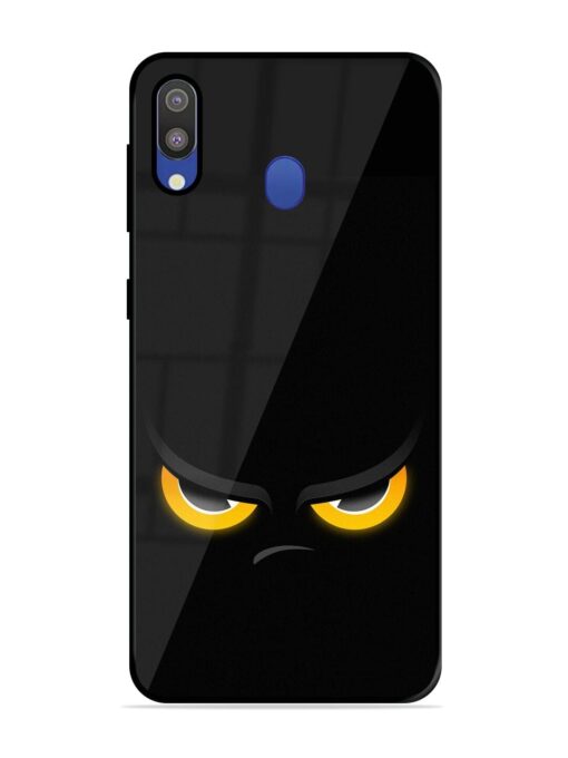 Scary Yellow Eye Glossy Metal TPU Phone Cover for Samsung Galaxy M20 Zapvi