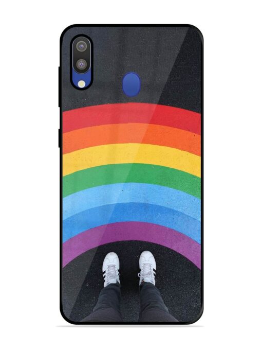 Legs Rainbow Glossy Metal TPU Phone Cover for Samsung Galaxy M20 Zapvi