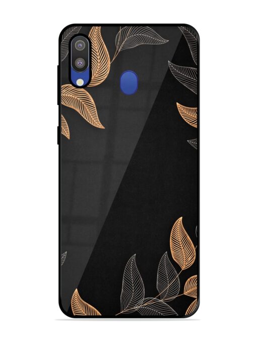 Foliage Art Glossy Metal Phone Cover for Samsung Galaxy M20 Zapvi