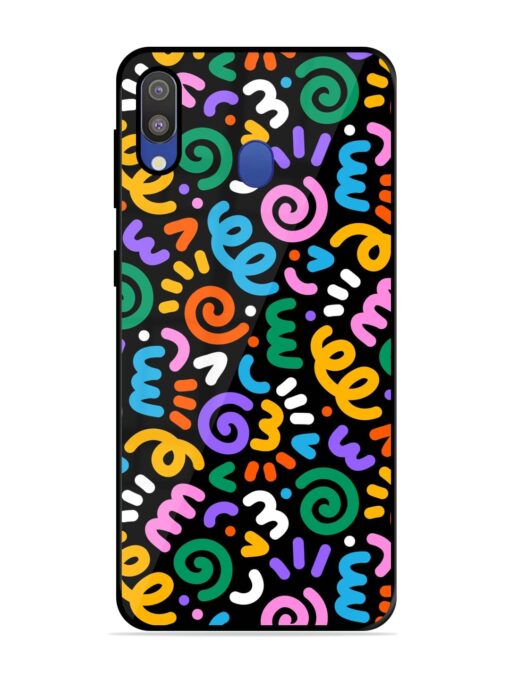 Colorful Seamless Vector Glossy Metal Phone Cover for Samsung Galaxy M20