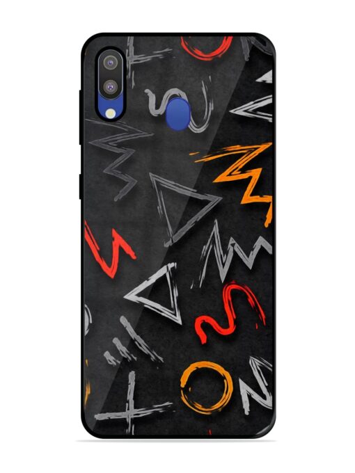 Grungy Graffiti Glossy Metal Phone Cover for Samsung Galaxy M20 Zapvi