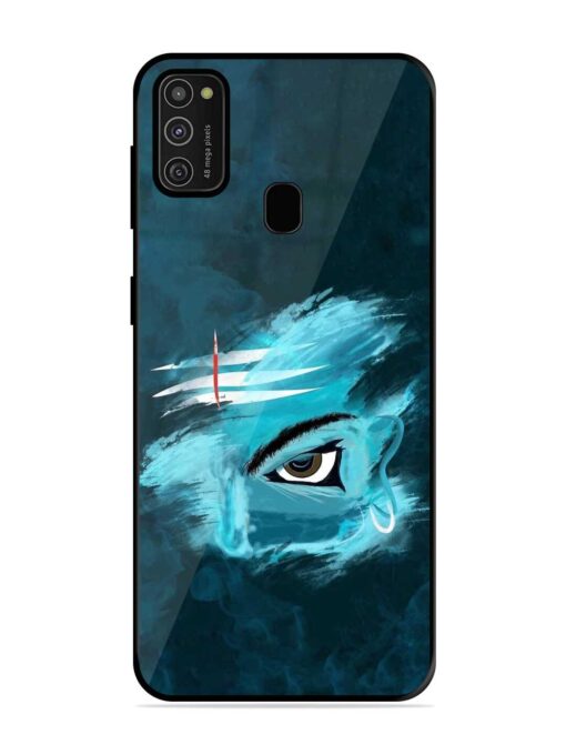 Lord Shiva Glossy Metal Phone Cover for Samsung Galaxy M21 (2021) Zapvi