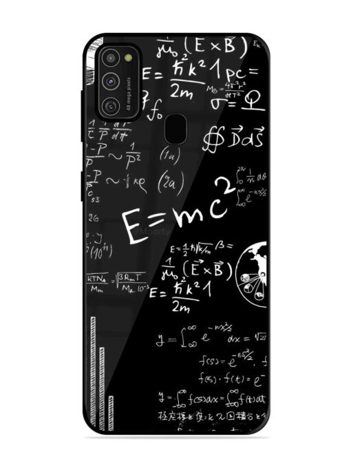 E=Mc2 Mass?Energy Equivalence Glossy Metal Phone Cover for Samsung Galaxy M21 (2021) Zapvi