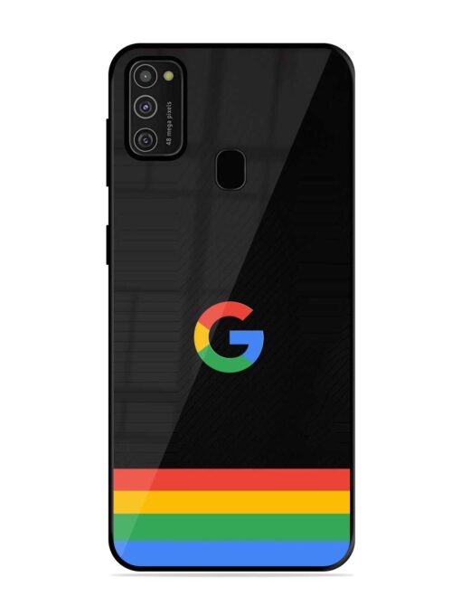 Google Logo Art Glossy Metal Phone Cover for Samsung Galaxy M21 (2021)