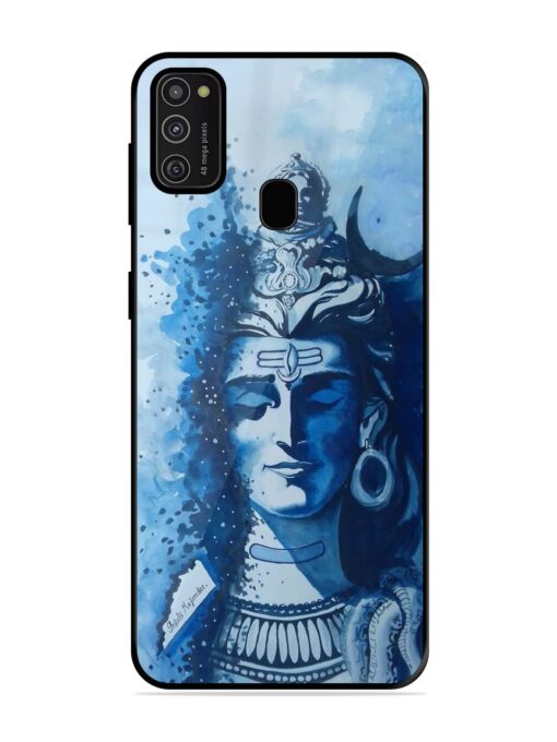 Shiv Art Glossy Metal Phone Cover for Samsung Galaxy M21 (2021)