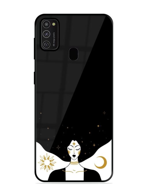 Mystical Vector Vintage Glossy Metal TPU Phone Cover for Samsung Galaxy M21 (2021)