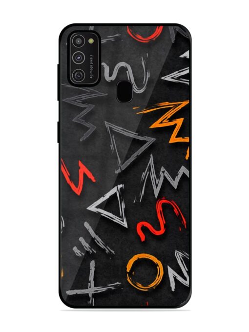 Grungy Graffiti Glossy Metal Phone Cover for Samsung Galaxy M21 (2021)