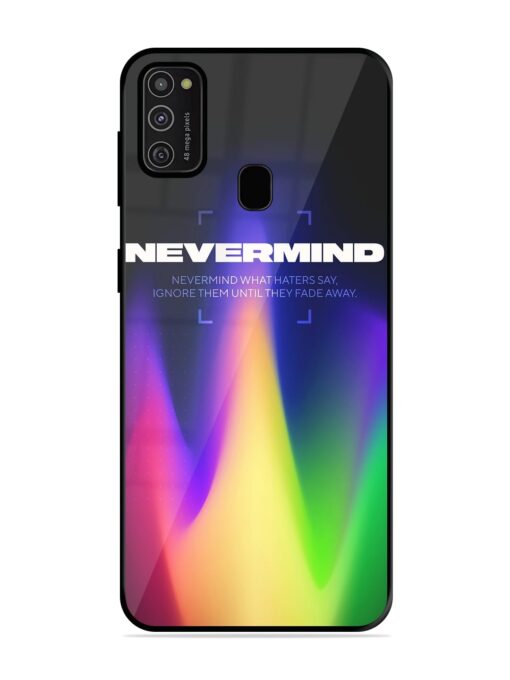 Nevermind Glossy Metal Phone Cover for Samsung Galaxy M21 (2021) Zapvi