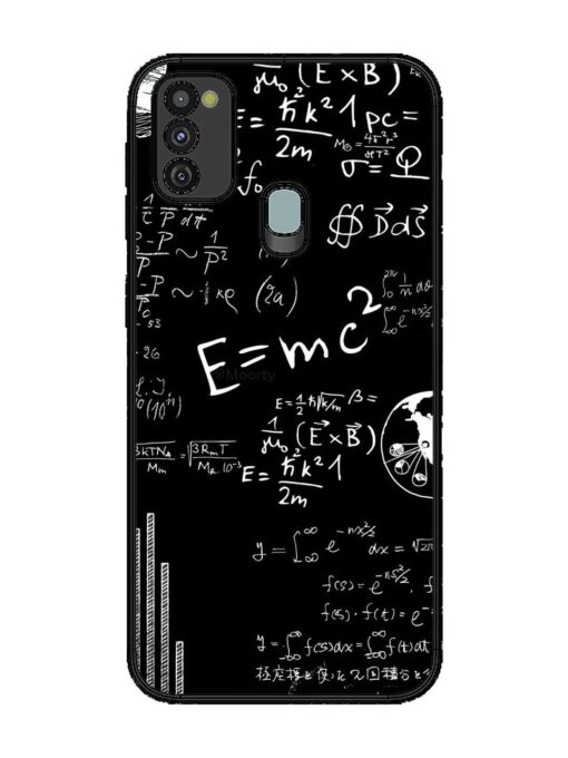 E=Mc2 Mass?Energy Equivalence Glossy Metal Phone Cover for Samsung Galaxy M21 (4G)