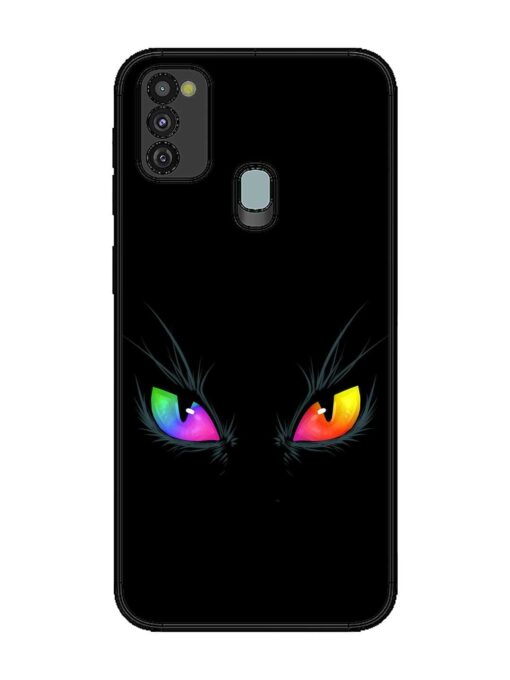 Cat Eyes Glossy Metal Phone Cover for Samsung Galaxy M21 (4G)