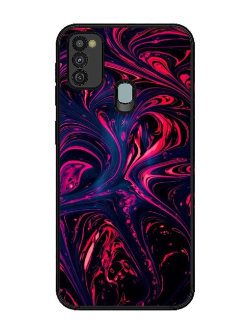 Abstract Background Glossy Metal Phone Cover for Samsung Galaxy M21 (4G) Zapvi