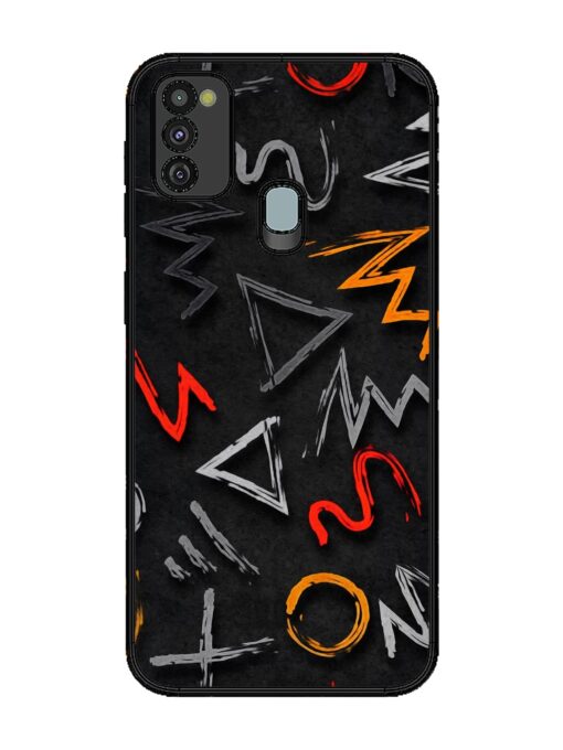 Grungy Graffiti Glossy Metal Phone Cover for Samsung Galaxy M21 (4G)