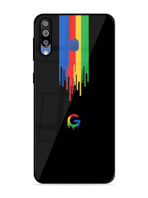 Google Logo Glossy Metal Phone Cover for Samsung Galaxy M30