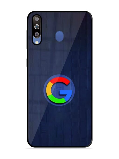 Google Logo Printed Glossy Metal TPU Phone Cover for Samsung Galaxy M30