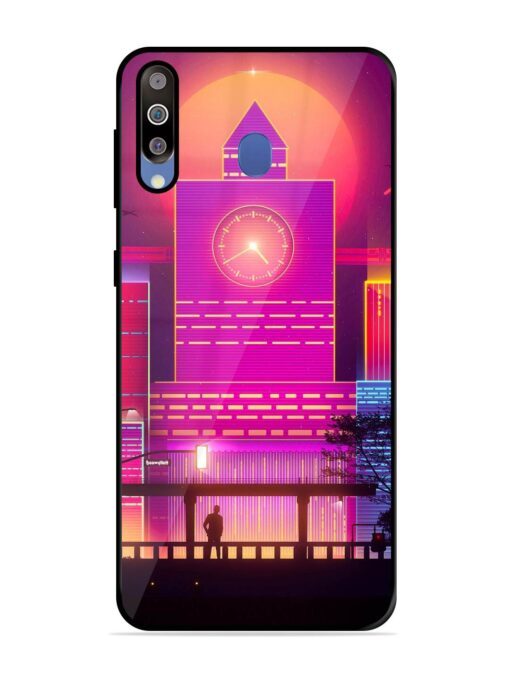 Clock Tower Glossy Metal TPU Phone Cover for Samsung Galaxy M30 Zapvi