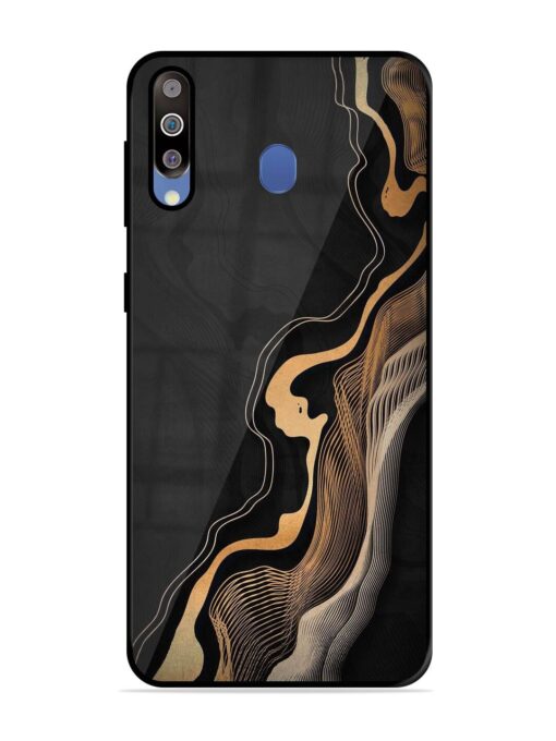 Abstract Art Glossy Metal TPU Phone Cover for Samsung Galaxy M30 Zapvi