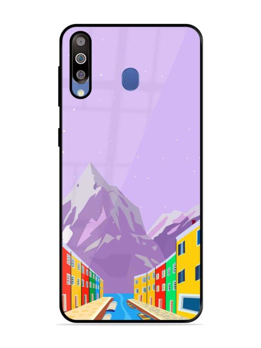 Venice City Illustration Glossy Metal Phone Cover for Samsung Galaxy M30 Zapvi