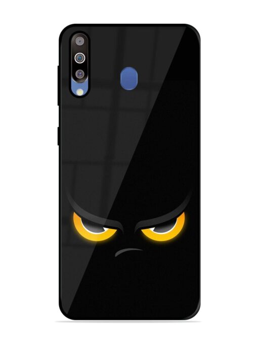 Scary Yellow Eye Glossy Metal TPU Phone Cover for Samsung Galaxy M30 Zapvi