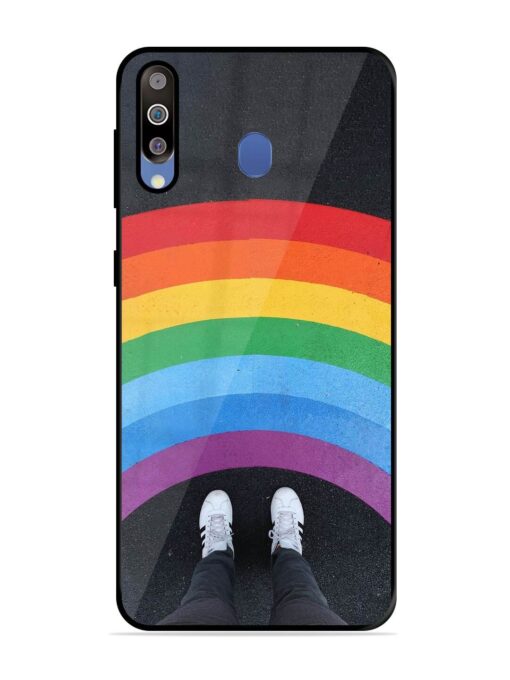 Legs Rainbow Glossy Metal TPU Phone Cover for Samsung Galaxy M30 Zapvi