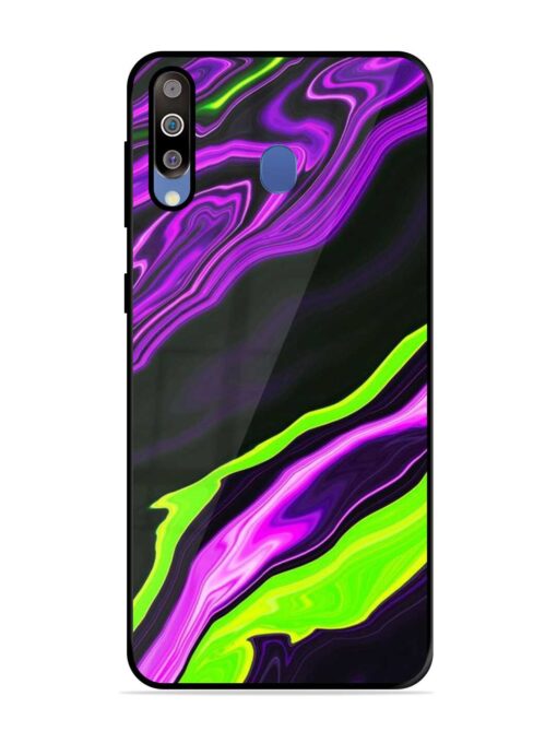 Bright Fluid Violet Glossy Metal Phone Cover for Samsung Galaxy M30