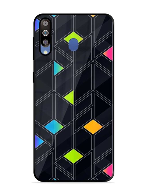 Abstract Mosaic Seamless Glossy Metal Phone Cover for Samsung Galaxy M30 Zapvi