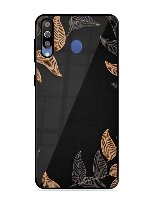 Foliage Art Glossy Metal Phone Cover for Samsung Galaxy M30