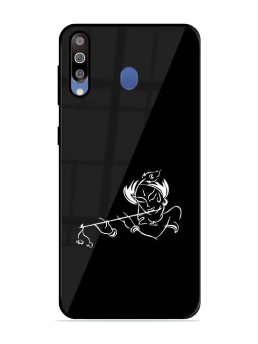 Krishna Flute Glossy Metal Phone Cover for Samsung Galaxy M30 Zapvi