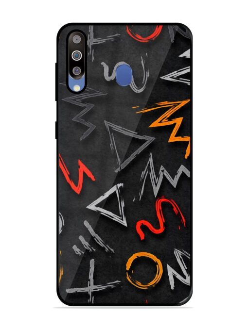 Grungy Graffiti Glossy Metal Phone Cover for Samsung Galaxy M30 Zapvi