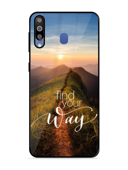 Find Your Way Glossy Metal Phone Cover for Samsung Galaxy M30