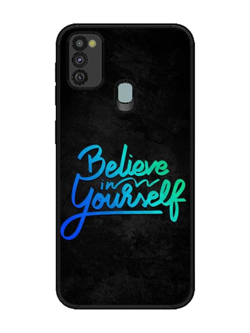 Believe In Yourself Glossy Metal Phone Cover for Samsung Galaxy M30S Zapvi