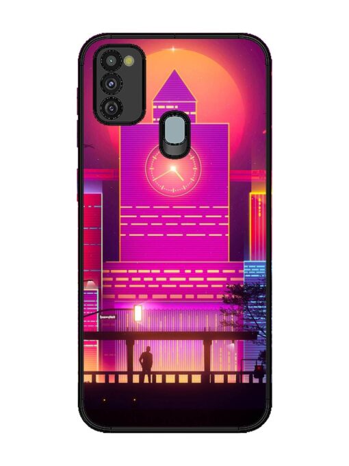 Clock Tower Glossy Metal TPU Phone Cover for Samsung Galaxy M30S Zapvi