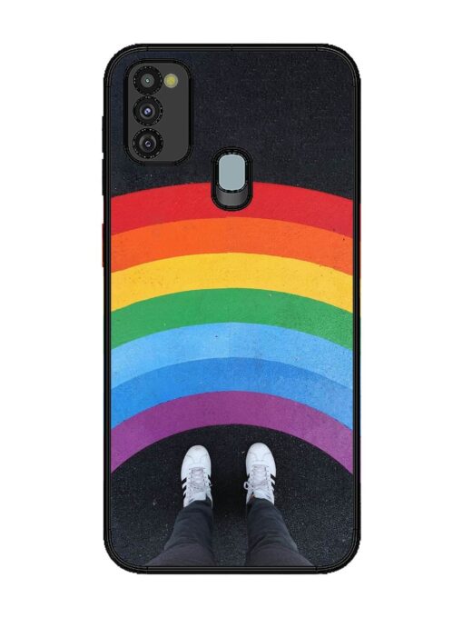 Legs Rainbow Glossy Metal TPU Phone Cover for Samsung Galaxy M30S Zapvi