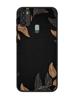 Foliage Art Glossy Metal Phone Cover for Samsung Galaxy M30S